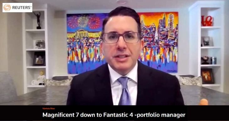 Portfolio Manager George Cipolloni Discusses Why the Magnificent 7 Stocks May Now be Down to the ‘Fantastic 4’ on Reuters TV Markets Now  Photo